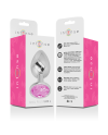 INTENSE PLUG ANAL METAL ALUMINIO CON CRISTAL ROSA TALLA L