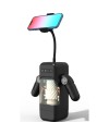 GAME CUP MASTURBADOR MASCULINO CON VIBRACIoN Y FUNCIoN CALOR CON SOPORTE PARA MoVILES NEGRO