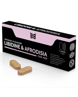 BLACKBULL BY SPARTAN - LIBIDINE & AFRODISIA PLACER INTENSO PARA MUJER 4 CÁPSULAS