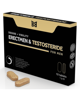 BLACKBULL BY SPARTAN - ERECTMEN & TESTOSTERIDE POTENCIA Y TESTOSTERONA PARA HOMBRE 10 CÁPSULAS