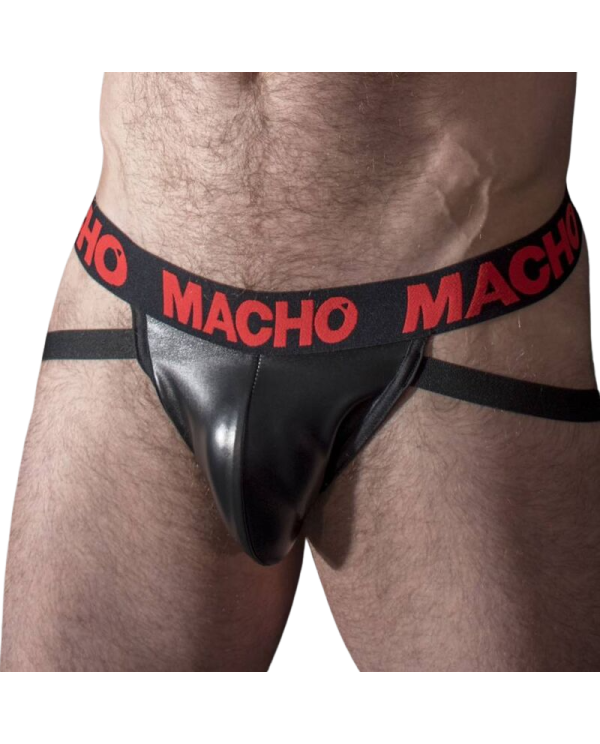 MACHO MX25RC JOCK CUERO ROJO S