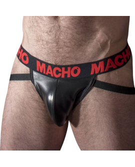 MACHO - MX25RC JOCK CUERO ROJO S