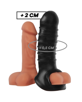 VIRILXL EXTENSION Y FUNDA DE PENE V15 NEGRO