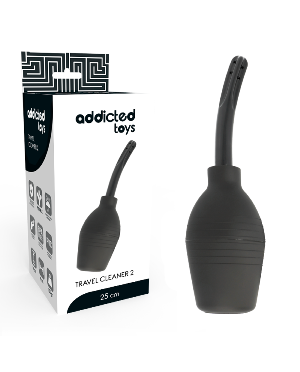 ADDICTED TOYS SQUEEZE PERA LIMPIEZA ANAL NEGRO