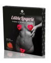 SECRETPLAY TANGA Y CUBRE PEZONES COMESTIBLES FRESA