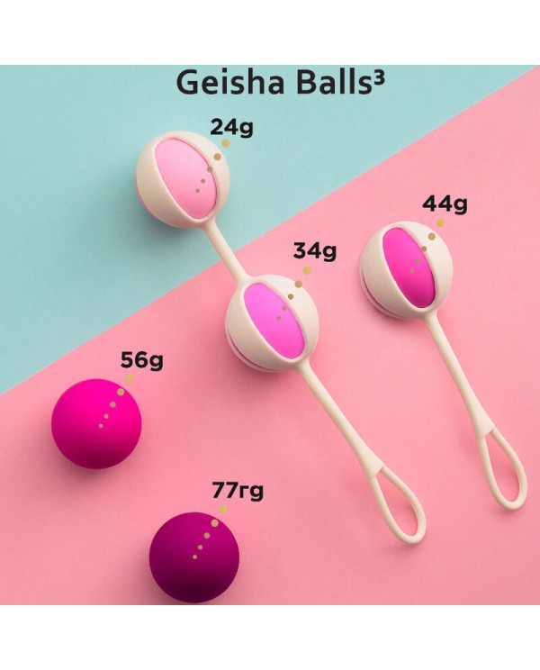 GVIBE SET 5 GEISHA BALLS3 ROSA