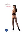 PASSION S030 MEDIAS CON LIGUERO NEGRO TALLA UNICA