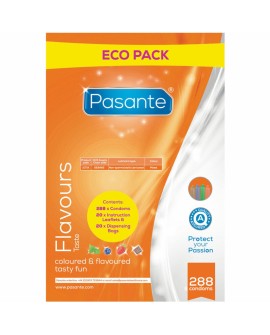 PASANTE - PRESERVATIVO ECO PACK SABORES BOLSA 288 UNIDADES