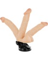 BASECOCK VIBRADOR ARTICULABLE CONTROL REMOTO NATURAL 20 CM