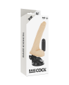 BASECOCK VIBRADOR REALISTICO CONTROL REMOTO NATURAL CON TESTICULOS 20 CM