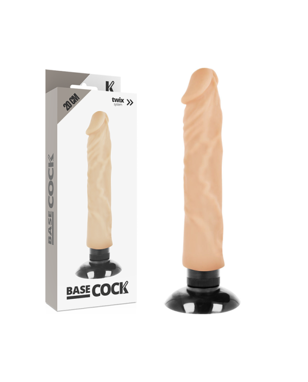 BASECOCK VIBRADOR REALISTICO 2 1 NATURAL 20 CM