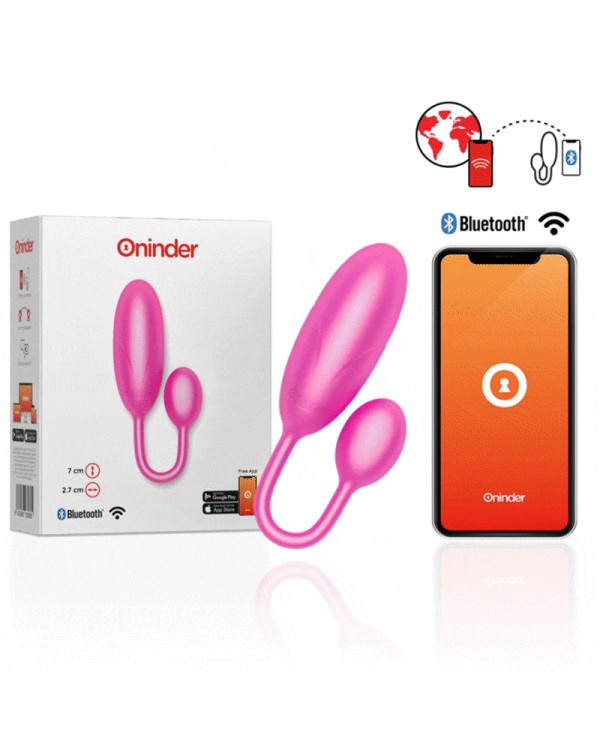 ONINDER DENVER HUEVO VIBRADOR ROSA 7 X 27 CM APP GRATUITA