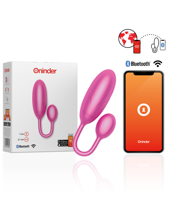 ONINDER DENVER HUEVO VIBRADOR ROSA 7 X 27 CM APP GRATUITA