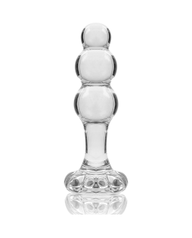 NEBULA SERIES BY IBIZA - MODELO 1 PLUG CRISTAL BOROSILICATO 10.7 X 3 CM TRANSPARENTE