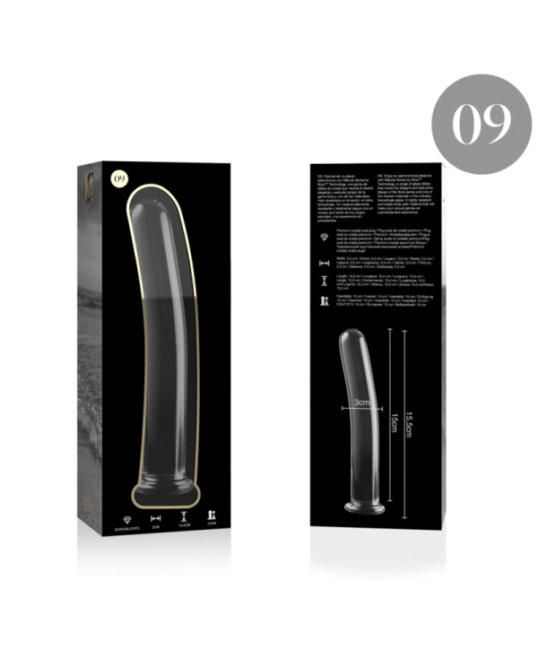 NEBULA SERIES BY IBIZA MODELO 9 DILDO CRISTAL BOROSILICATO 155 X 25 CM TRANSPARENTE