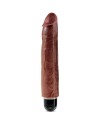 KING COCK PENE REALISTICO VIBRADOR 256 CM MARRON