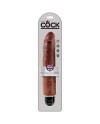 KING COCK PENE REALISTICO VIBRADOR 256 CM MARRON