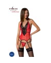 PASSION PEONIA CORSET EROTIC LINE ROJO S M