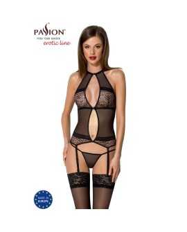 PASSION - SATARA CORSET EROTIC LINE NEGRO S/M