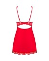 OBSESSIVE BABYDOLL Y TANGA LUVAE ROJO S M