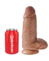 KING COCK PENE REALISTICO CHUBBY 23 CM CARAMELO