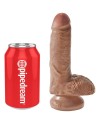 KING COCK PENE REALISTICO CON TESTICULOS 132 CM CARAMELO