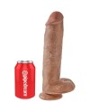 KING COCK PENE REALISTICO CON TESTICULOS 226 CM CARAMELO