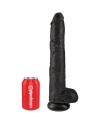 KING COCK PENE REALISTICO CON TESTICULOS 305 CM NEGRO