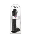 KING COCK PENE REALISTICO CON TESTICULOS 342 CM NEGRO