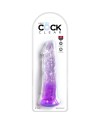 KING COCK CLEAR PENE REALISTICO 197 CM MORADO