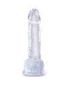 KING COCK CLEAR PENE REALISTICO CON TESTICULOS 152 CM TRANSPARENTE