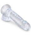 KING COCK CLEAR PENE REALISTICO CON TESTICULOS 152 CM TRANSPARENTE