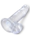 KING COCK CLEAR PENE REALISTICO CON TESTICULOS 152 CM TRANSPARENTE