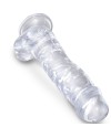 KING COCK CLEAR PENE REALISTICO CON TESTICULOS 165 CM TRANSPARENTE