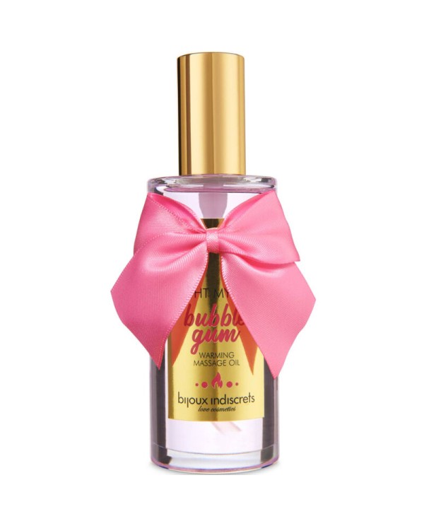 BIJOUX INDISCRETS LIGHT MY FIRE ACEITE MASAJE EFECTO CALOR SABOR CHICLE