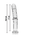 NEBULA SERIES BY IBIZA MODELO 16 DILDO CRISTAL BOROSILICATO 185 X 3 CM TRANSPARENTE