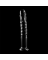 NEBULA SERIES BY IBIZA MODELO 16 DILDO CRISTAL BOROSILICATO 185 X 3 CM TRANSPARENTE