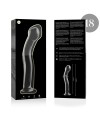 NEBULA SERIES BY IBIZA MODELO 18 DILDO CRISTAL BOROSILICATO 185 X 35 CM TRANSPARENTE