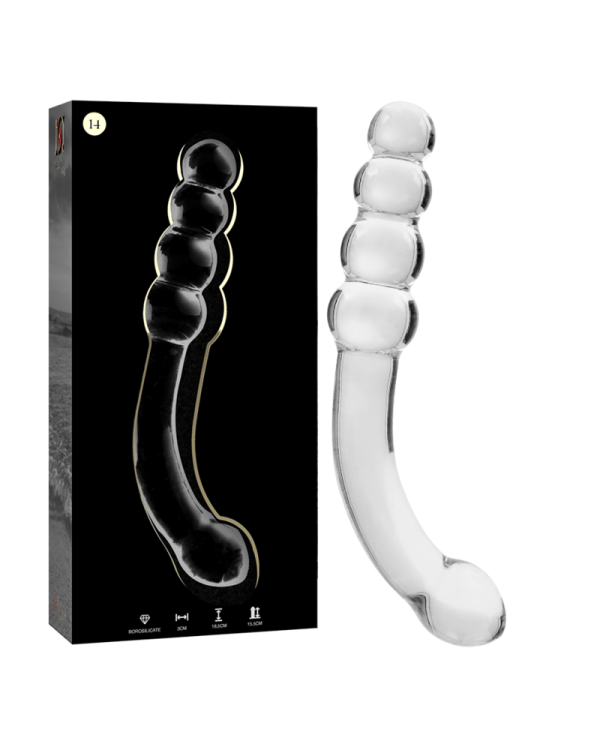 NEBULA SERIES BY IBIZA MODELO 14 DILDO CRISTAL BOROSILICATO 185 X 3 CM TRANSPARENTE