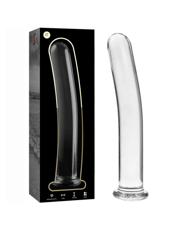 NEBULA SERIES BY IBIZA MODELO 17 DILDO CRISTAL BOROSILICATO 185 X 3 CM TRANSPARENTE