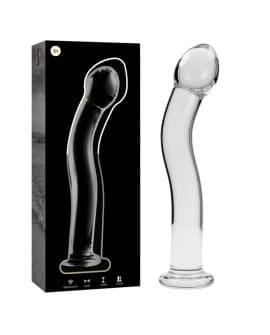 NEBULA SERIES BY IBIZA - MODELO 18 DILDO CRISTAL BOROSILICATO 18.5 X 3.5 CM TRANSPARENTE