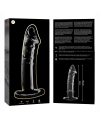 NEBULA SERIES BY IBIZA MODELO 19 DILDO CRISTAL BOROSILICATO 185 X 4 CM TRANSPARENTE