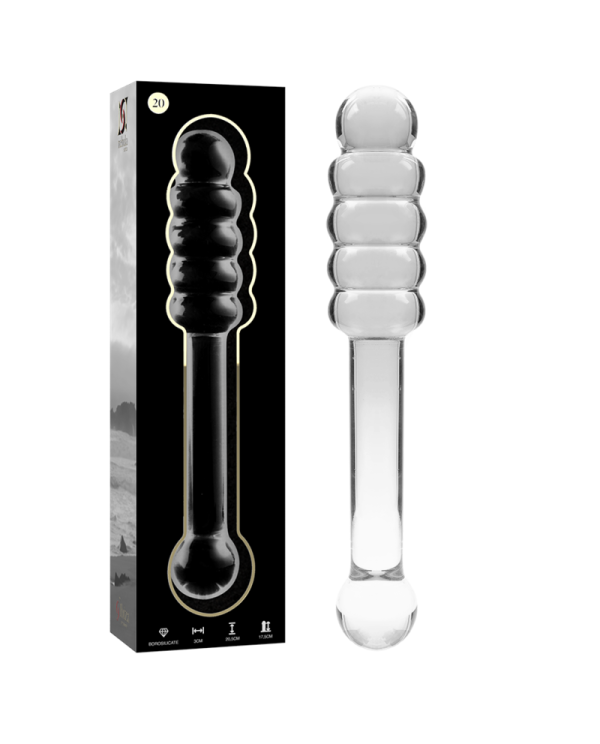 NEBULA SERIES BY IBIZA MODELO 20 DILDO CRISTAL BOROSILICATO 205 X 3 CM TRANSPARENTE