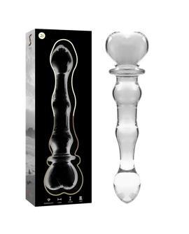 NEBULA SERIES BY IBIZA - MODELO 21 DILDO CRISTAL BOROSILICATO 20.5 X 3.5 CM TRANSPARENTE