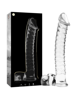 NEBULA SERIES BY IBIZA - MODELO 23 DILDO CRISTAL BOROSILICATO 21.5 X 4 CM TRANSPARENTE