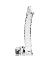 NEBULA SERIES BY IBIZA MODELO 23 DILDO CRISTAL BOROSILICATO 215 X 4 CM TRANSPARENTE