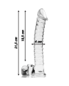 NEBULA SERIES BY IBIZA MODELO 23 DILDO CRISTAL BOROSILICATO 215 X 4 CM TRANSPARENTE