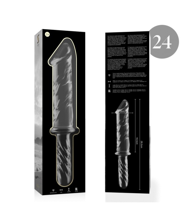 NEBULA SERIES BY IBIZA MODELO 24 DILDO CRISTAL BOROSILICATO 285 X 5 CM TRANSPARENTE