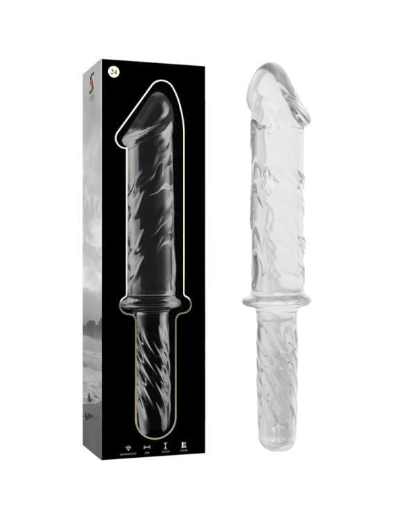 NEBULA SERIES BY IBIZA MODELO 24 DILDO CRISTAL BOROSILICATO 285 X 5 CM TRANSPARENTE