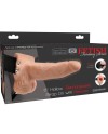 FETISH FANTASY SERIES ARNES AJUSTABLE CONTROL REMOTO PENE REALISTICO CON TESTICULOS RECARGABLE Y VIBRADOR 15 CM